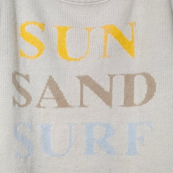 saltwater LUXE Take Me to Paradise Sweater in Cream•Size Large•NWOT! - Picture 3 of 9